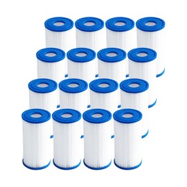 DAYEAR 20 Micron Pleated Sediment Filter 5"x2.5" (16 Pack) Replacement Most Cold Plunge Filter Cartridge Compatible with Cold Plunge Chiller,Ice Bath Chiller
