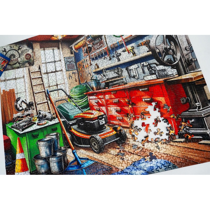 Springbok Tool Man's Garage 1000 Piece Puzzle for Adults -