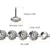 uxcell Upholstery Tacks Strips, 1Meter Flower Decorative Nail Trims for