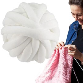 Bulky Chunky Yarn - Giant Yarn for Crafts - 1 Roll(20 Yards) Arm Knitting Yarn for Chunky Blanket Pets House Doormats Cushions, Pillows