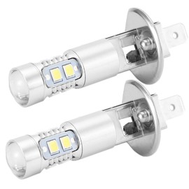 Faro 2x H1 6000K Super White 100W Kit de Bombillas LED para Faros Delanteros Luz de Conducción Antiniebla Focos Led H1 Focos Led Luz Blanca H1 H1 Led Canbus