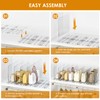 MIKESIER Purse Organizer for Closet - 2 Pack Clear Adjustable