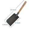 AHUIJ Fireplace Ash Shovel, Natural Wood Handle Ash Shovel, Stove