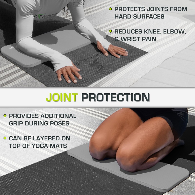 ProsourceFit Extra Thick Yoga Knee Pad and Elbow Cushion 15mm