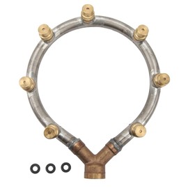 Multifunctional Annular Nozzle, G3/8 Female Thread Multi Head Shaped Atomizing Nozzle Misting Sprayer Water Hose Nozzle for Garden Agricultural Irrigation(7 Head)