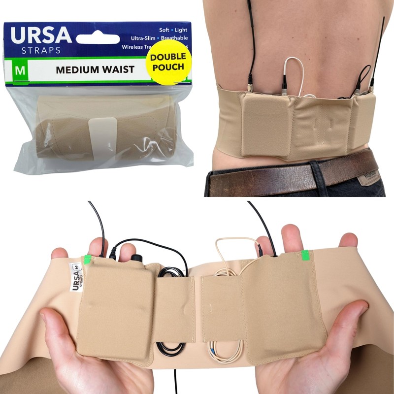 URSA Double Pouch Waist Strap - Ultra Slim, Breathable &
