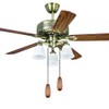 Dotlite Ceiling Fan Pull Chain Set, 2Pieces Wooden Decorative Pendant