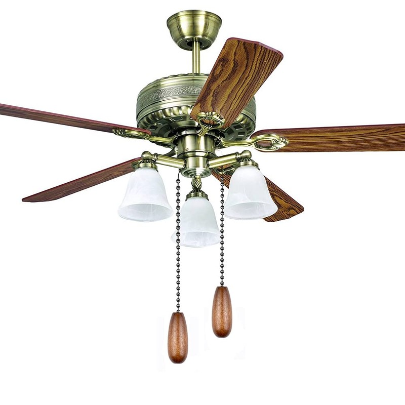 Dotlite Ceiling Fan Pull Chain Set, 2Pieces Wooden Decorative Pendant