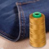 WellieSTR Heavy Duty 100% Polyester Sewing Thread Brown 20s/3 for