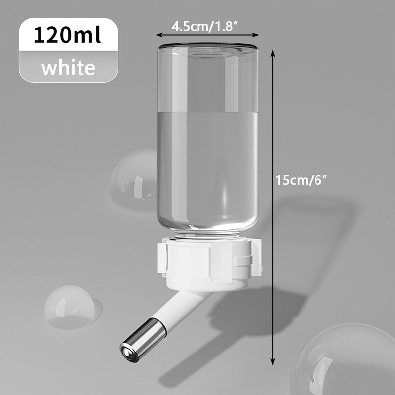 GKYZBB 120ml Hamster Water Bottle,Wall Mounted No Drip Gerbil Water
