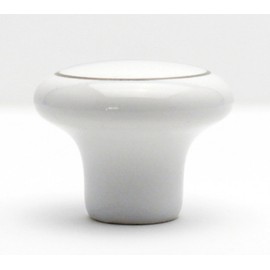 WAKI TW-161 Ceramic Knob, Platinum Ring, 1.3 inches (32 mm)