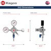 Kegco KC LH-542 Premium Pro Series Dual Gauge Co2 Draft
