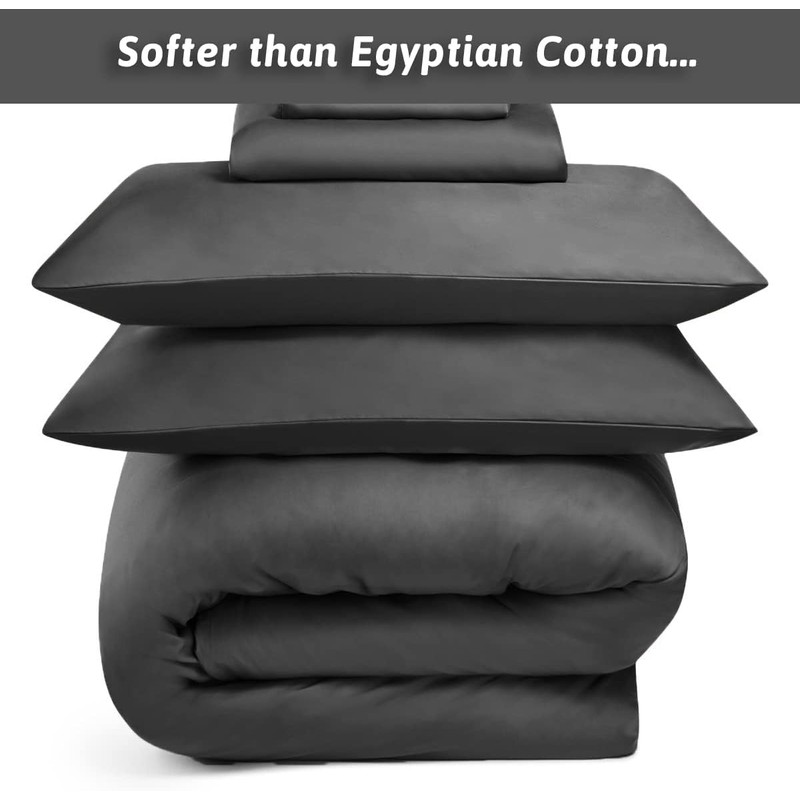 Anti-Allergy Anti-Bacterial Brushed Soft Touch Microfibre Duvet Cover & Pillowcase/s