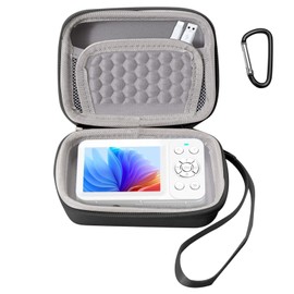 YAJOJO Carrying Case for WABL CS02 Digital Camera- Hard Shell Protective Carrying Case, Portable Travel Storage Bag with Wrist Strap & Carabiner | Anti-scrathes&Shockproof,Black