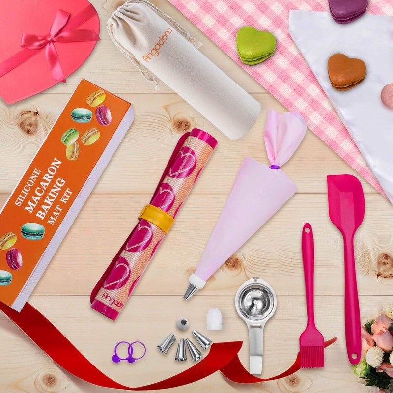 Silicone Macaron Baking Mat Kit - (30 in 1) Macaroon