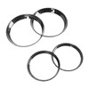 4 Pcs Air Outlet Cover Carbon Fiber Style Dashboard AC