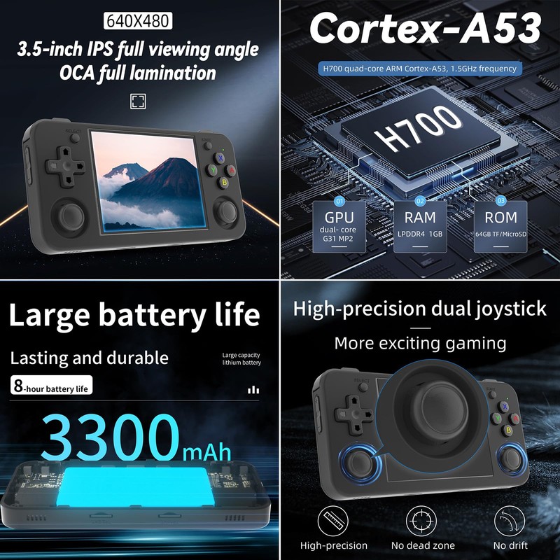 RG35XX H Retro Handheld Game Consoles rg35xxh Retro Gaming Console