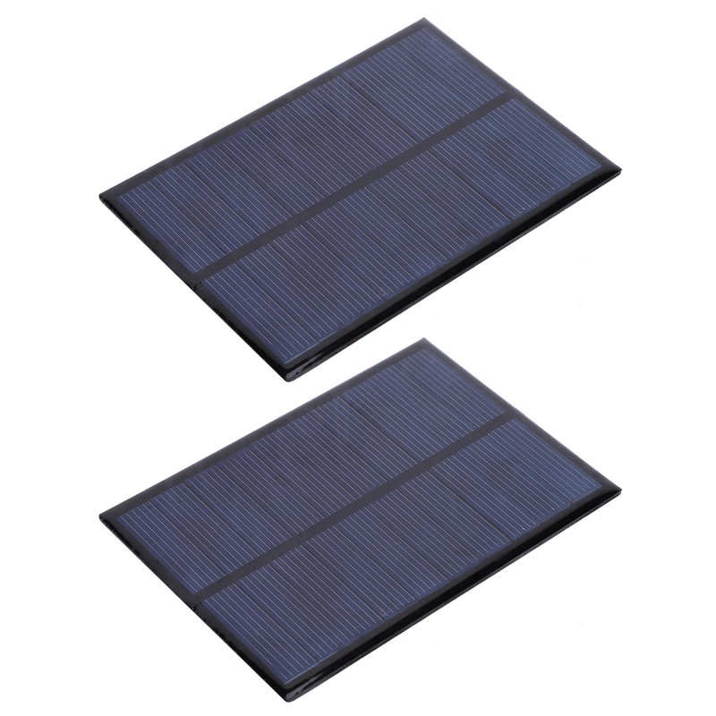 2Pcs Mini Solar Panel Epoxy Power Module Battery Polysilicon Industrial