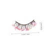 BIUDECO Glitter False Eyelashes 1 Pair Vibrant Makeup Lashes for