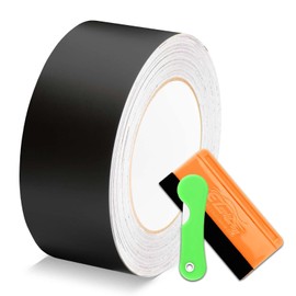 Kit de herramientas última intervensión de color negro mate, kit de rodillo de vinilo para borde de puerta de 2 x 50 pies