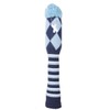 Knit Golf Cover Headcover Utility UT Cover with Pendant (Blue)