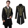 YORDET Men's Steampunk Tailcoat Medieval Retro Jacket Victorian Court Phnom