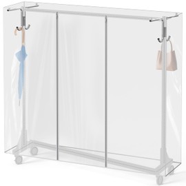 Simple Houseware Cover and Tube Bracket for SimpleHouseware Z-Base Garment Rack (Garment Rack NOT Included)