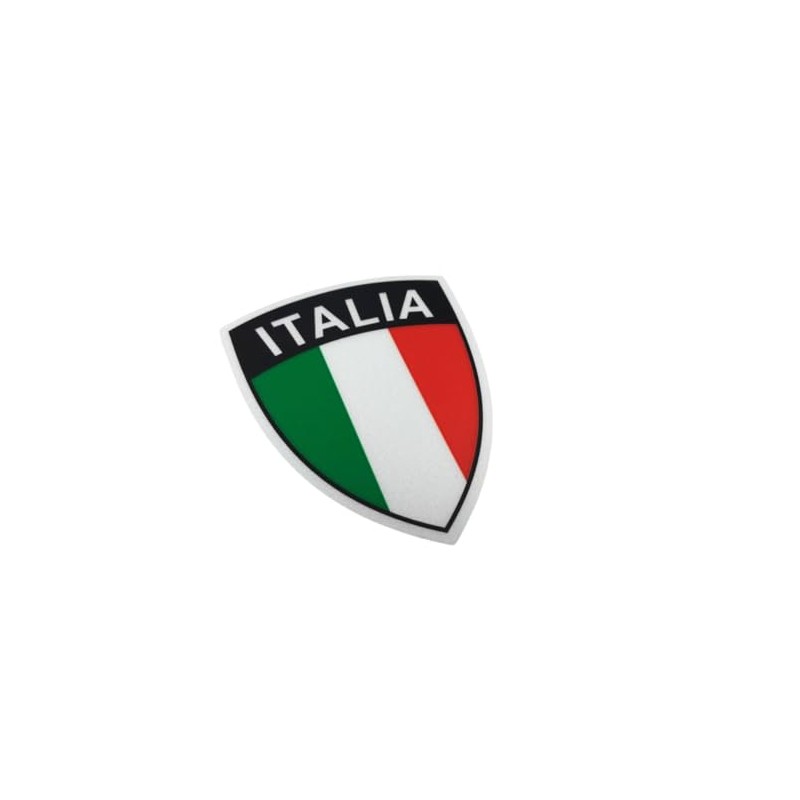 F NODE Italian Flag Shield Emblem Waterproof Reflective Sticker 2.9