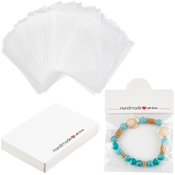 SOFPLATE 100Pcs jewellery Package Bags Earring Display Cards Small Craft