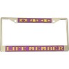 Omega Psi/Ψ Phi Life Member License Plate Frame [Silver Standard