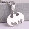 Unbranded Bat Pendant Necklace Creative Stainless Steel Necklace Jewelry Gift