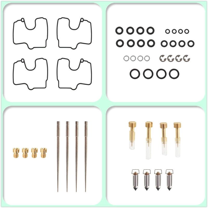 WFLNHB 4-Pack Carb Carburetor Repair Kits Replacement for Yamaha YZF