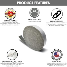 Nomex High-Temp Replacement Complete Gasket Kit for Lg XL Big Green Egg Ceramic Lid Top