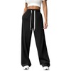 PINSPARK Women's Sweatpants Wide Leg Lounge Pants Elastic High Waist