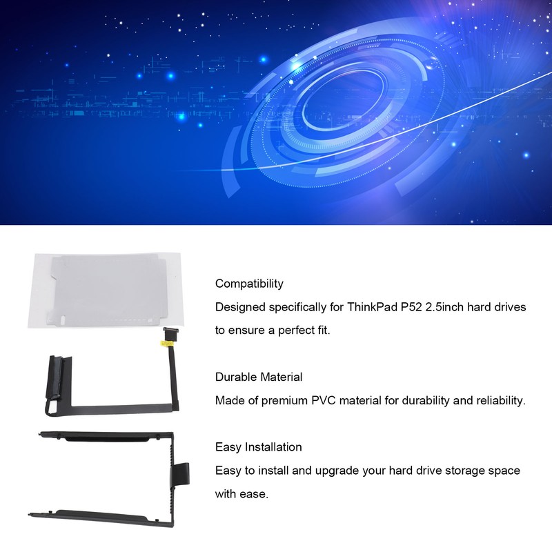 Hard Disk Mounting Bracket PVC Easy to Install SSD HDD