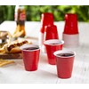 GUSTO [12 oz. - 40 Count Disposable Plastic Red Cups,