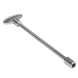 Stanbroil Universal 8-Inch Gas Valve Fireplace Key, Fits 1/4" and 5/16" Turn Ball Valve, Polished Chrome