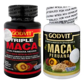Maca Peruana Triple Amarilla Roja Negra 60cap