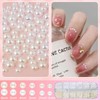 DOOCECIY 3 Boxs Nail Gems for Nail Art, Crystal AB