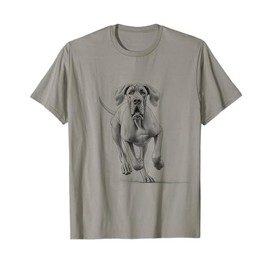Great Dane Dog Running Design Idea Men Women T-Shirt