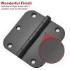 TDCHINGES 30 Pack Matte Black 3.5 Inch Door Hinges with