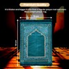 Tekbir Mihrab Taffeta Ottoman Prayer Rug - Elegant Design Velvet