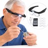 Rechargeable LED Magnifying Glasses for Detail Work – 1.5X–5X Interchangeable