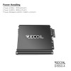 Recoil DI550.4 Full-Range Class-D 4-Channel Car Audio Amplifier, Bridgeable