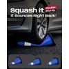 BATTIFE 4 Pack 18 Inch Traffic Cones, PVC Blue Cone,