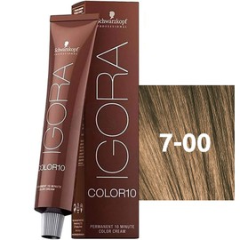 Schwarzkopf Professional Igora Color10 Permanent Hair Colour Cream, No. 7-00 Medium Blonde Natural Extra, 60 ml