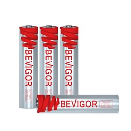 BEVIGOR AAA Lithium Batteries, Triple A Lithium Batteries, 1.5V 1200mAh Longer Lasting AAA Batteries for Flashlight, Toys, Remote Control etc High-Tech Device, Non-Rechargeable, 4Pack