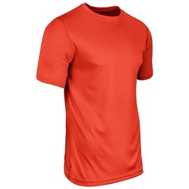 Champro Boys' Vision Youth Lightweight Polyester T-Shirt Jersey, Orange, X-Small