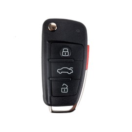 USAKeys Car Key Replacement for AUD- A1 TT R8 Q3 2009-2014 - 8X0 837 220 D 433MHz with FCC: 8X0837220D or 8X0837220 Uncut Blade HU66 Included ID48 Chip (Single)