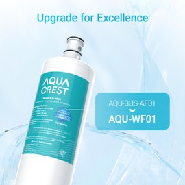 AQUA CREST 3US-AF01 Under Sink Water Filter, Replacement for Standard Filtrete® 3US-AF01, 3US-AS01, Aqua-Pure AP Easy C-CS-FF, WHCF-SRC, WHCF-SUFC, WHCF-SUF, NSF/ANSI 42 Certified, Pack of 3